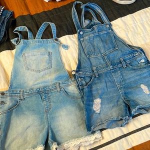Girls Overall Shorts Bundle